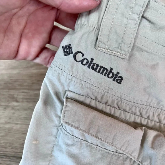 Columbia Men's Tan Omni-Shade Sun‎ Protection Cargo Shorts Size 34L 10L - Picture 7 of 11